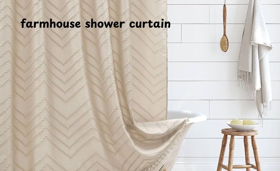 farmhouse shower curtain