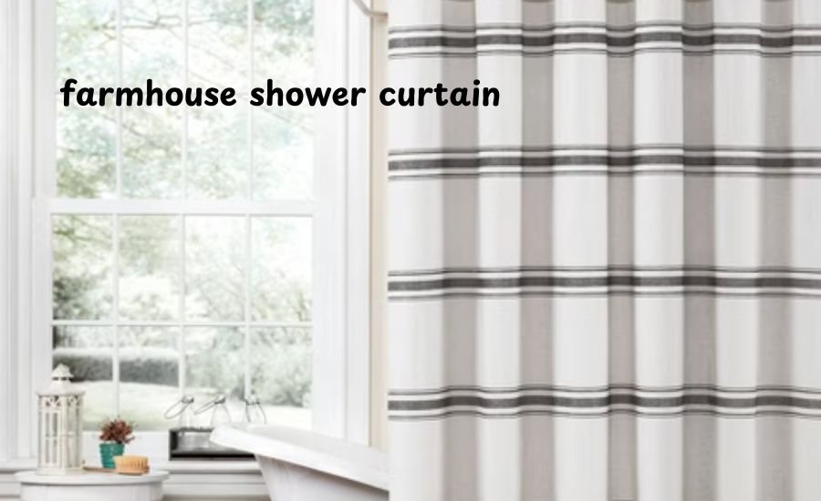 farmhouse shower curtain