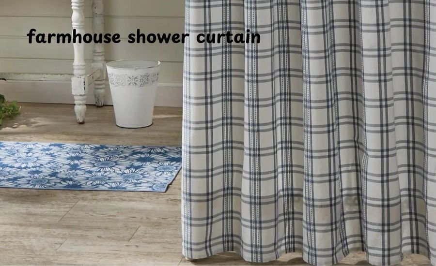 farmhouse shower curtain