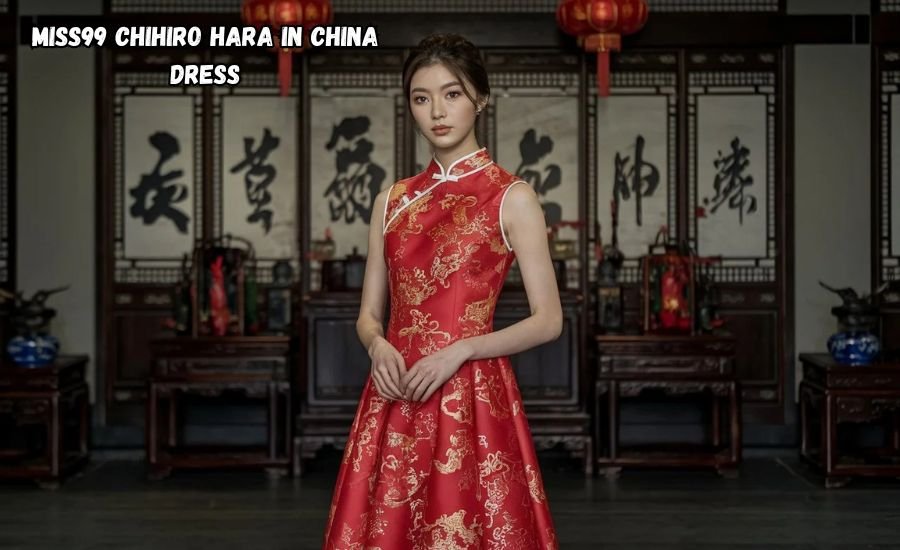 The Stunning Beauty of Miss99 Chihiro Hara in China Dress